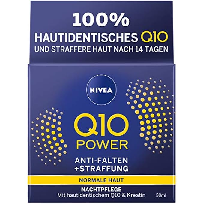 NIVEA Q10 POWER ANTI-WRINKLE + FIRMING NIGHT CREAM FOR YOUNGER-LOOKING SKIN IN PACK OF 1 (1 X 50 ML), REGENERATING NIGHT CREAM, FACE CREAM FOR INTENSIVE MOISTURISING - Image 2